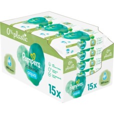Дитячі вологі серветки Pampers Harmonie Aqua 15 пачок x 48 шт (8006540510247)