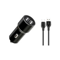 Зарядний пристрій XO 1xUSB + cable USB to Micro 5P TZ09 black (6920680873487)