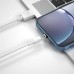 Дата кабель USB 2.0 AM to Lightning 1.0m 2.1A magnetic pvc white XO (NB187-L-1-WH)