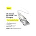 Дата кабель USB-C to USB-C 2.0m Cafule Metal PD 100W white Baseus (CATJK-D02)