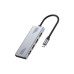 Концентратор Gembird USB-C 4-in-1 4xUSB 3.2 silver (UHB-CM-U310-A4-01)