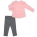 Набір дитячого одягу Breeze з зайчиком у квітах (13299-86G-pink)