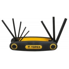 Набір інструментів Topex ключи шестигранные Torx T9-T40, набор 8 шт. (35D959)