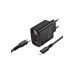 Зарядний пристрій BOROFONE BA98A Ilustre 2xUSB-C + 1xUSB-A PD30W digital display + cable USB-C to Lightning Black (6941991120527)