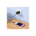 Зарядний пристрій BOROFONE BA98A Ilustre 2xUSB-C + 1xUSB-A PD30W digital display + cable USB-C to Lightning Black (6941991120527)