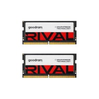 Модуль пам'яті для ноутбука SoDIMM DDR5 64GB (2x32GB) 5600 MHz Rival Goodram (GGEES5-56L40/64GDC)