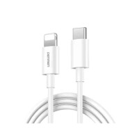 Дата кабель USB-C to Lightning 1.0m PD18W white Denmen (DM-D10L-WH)