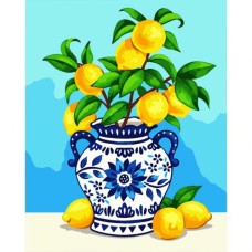 Картина по номерам Santi Лимонний букет 40х50 см (955753)