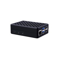 Корпус до промислового ПК Pi HUT for Raspberry Pi 5 Alu Passive Black (C-0047)