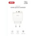Зарядний пристрій XO 1xUSB QC3.0 + 1xUSB-C PD20W (XO-QC37)
