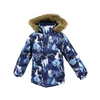 Куртка Huppa MARINEL 17200030 темно-синій з принтом 92 (4741468566771)