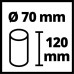 Фільтр для будівельного пилососа Einhell поролоновий, 5шт, до 2347160 (2351135)