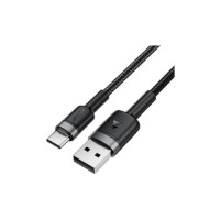 Дата кабель USB 2.0 AM to USB-C 1.2m 60W black Acefast (6974316285144)