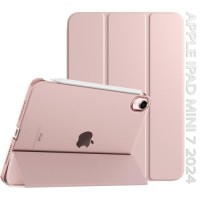 Чохол до планшета BeCover Tri Fold Hard Apple iPad Mini 7 2024 Pink (712454)