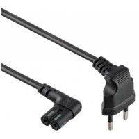 Кабель живлення C7 0.5m 0.5mm2 Merlion (PC-184/2 CEE7/16-C7 CU5)