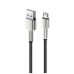 Дата кабель USB 2.0 AM to Micro 5P 1.0m head metal black ColorWay (CW-CBUM046-BK)