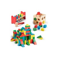 Розвиваюча іграшка Melissa&Doug МЕГА-набір Кубики/Сортер/Стучалка (MD93685)