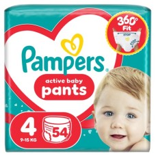 Підгузки Pampers Active Baby Pants Розмір 4 (9-15 кг) 54 шт (8006530316668)