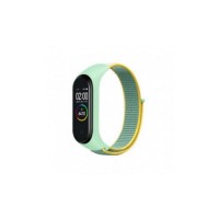 Ремінець до фітнес браслета BeCover Nylon Style для Xiaomi Mi Smart Band 5/6 Green-Yellow (705420)