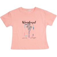 Футболка дитяча Breeze WONDERFUL (19868-164G-peach)