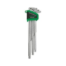 Ключ Toptul Г-подібний TORX T10-T50 9шт. супердовгий з отвором (GSN-09ET)