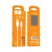 Дата кабель USB 2.0 AM to Lightning 1.0m 2.4A silicone white Denmen (DM-D42L-WH)