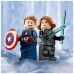 Конструктор LEGO Marvel Мотоцикли Чорної Вдови й Капітана Америка 130 деталей (76260)