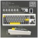 Клавіатура Epomaker Shadow-X 70 Wisteria Linear Switch Hot-Swap LCD Screen RGB Wireless/Bluetooth/USB UA White (SHX-W-WL)