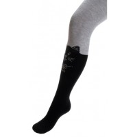Колготки UCS Socks з котиками зі страз (M0C0302-2053-3G-grayblack)