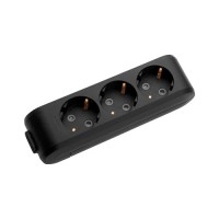 Колодка для подовжувача Panasonic X-tendia 3 гнізда із заземленням (WLTB04302BL-UA)