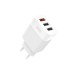 Зарядний пристрій XO 1xUSB QC3.0 18W + 2xUSB 2.4A + cable USB-C white (L72-TC-WH)