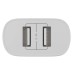 Зарядний пристрій Globex 2xUSB 12W FastPower white (12WAC)
