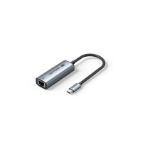 Перехідник USB-C to RJ45 Ethernet 2500Mbps gray Vention (CFTHB)