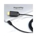 Кабель мультимедійний USB-C to HDMI M 1.5m black Vention (CGUBG)