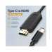 Кабель мультимедійний USB-C to HDMI M 1.5m black Vention (CGUBG)