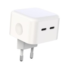 Зарядний пристрій XO L102 2xUSB-C PD35W White (L102.white)