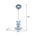 Настільна лампа Kite Bunny LED з акумулятором, біла (K24-492-1-1)