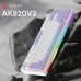 Клавіатура Ajazz AK820 V2 Coconut Flake Switch Wireless/Bluetooth/USB UA Purple/White/Blue (AK820-V2-CF-PWB)