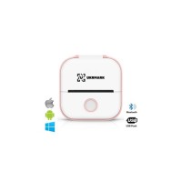 Принтер чеків UKRMARK P02PK Bluetooth, біло-рожевий (00888)