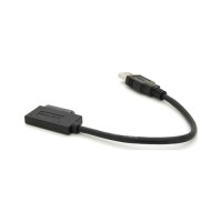 Перехідник USB 3.0 AM to Slimline SATA 13 pin 0.12m for ODD black Voltronic (YT-C3.0-SATA/0.12)