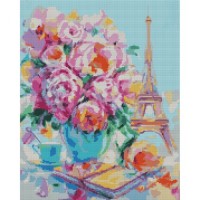 Картина по номерам Santi Квітучий Париж 40*50 см алмазна мозаїка (954700)