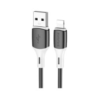 Дата кабель USB 2.0 AM to Lightning 1.0m BX79 3A Black BOROFONE (BX79LB)