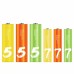 Батарейка ZMI AA ZI5 * 12 + AAA ZI7 * 12 Rainbow batteries set (Ф16358)