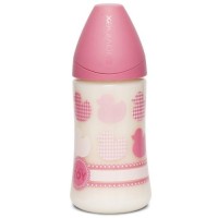 Пляшечка для годування Suavinex Історії малюків 270 мл рожева (304381)