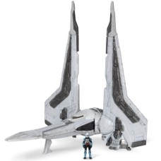 Фігурка Star Wars Medium Vehicle Транспорт та фігурка Kom''rk-Class Mandalorian Starfighter 12.5см (SWJ0019)