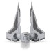 Фігурка Star Wars Medium Vehicle Транспорт та фігурка Kom''rk-Class Mandalorian Starfighter 12.5см (SWJ0019)