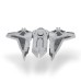 Фігурка Star Wars Medium Vehicle Транспорт та фігурка Kom''rk-Class Mandalorian Starfighter 12.5см (SWJ0019)