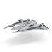 Фігурка Star Wars Medium Vehicle Транспорт та фігурка Kom''rk-Class Mandalorian Starfighter 12.5см (SWJ0019)