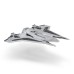 Фігурка Star Wars Medium Vehicle Транспорт та фігурка Kom''rk-Class Mandalorian Starfighter 12.5см (SWJ0019)