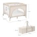 Дитячий манеж Lionelo MILLE PLUS GREY BEIGE (LO-MILLE PLUS GREY BEIGE)